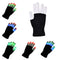 LED Rave Flashing Gloves Glow 7 Mode Light Up Finger Lighting Black New ~ï¼ˆ