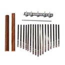 17 Key Musical Wooden Handle Screws DIY Accessory Tuning Tool Kalimba Bridge Set