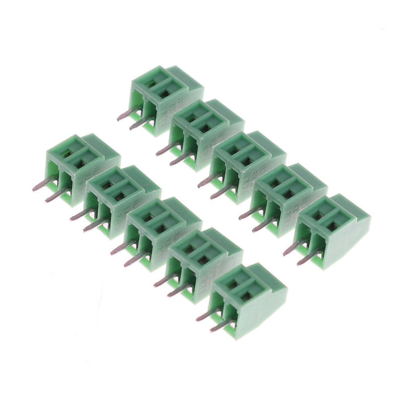 10pcs 2 Poles KF128 2.54mm PCB Universal Screw Terminal Block Nw