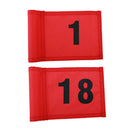 Pack of 2 Golf Putting Green Flag Golf Target Flag for Golfer Training Red