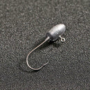5pcs 2g Exposed Jigging Lead Round Head Barbed Hook Swinbait Fishing Tackle