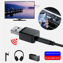 Wireless 5.0 Audio Transmitter Receiver USB Adapter For TV/PC Car Speaker AUX bs