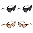4pcs Women's Heart Frame Sunglasses Summer Glasses Party Costume Eyewear