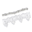 Women Rhinestone Lace Leg Wedding Garter Thigh Ring Belt Bridal Accessories FT