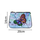 5D Diamond Butterfly Painting Clutch Bag Leather Purse Handbag DIY For Women