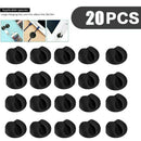 20x Cable Clips Tidy Cord Lead Desk Organiser USB Charger Holder Self-Adhesive