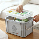 Medical Box First Aid Kit Organizer Plastic Storage Container Multi-Layer M