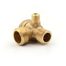 Golden Male 3 Way Brass Thread Air Compressor Check Valve Connector Tool  tdJC3C