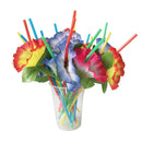 20 x Multicolor Flower Cocktail Party Straws Party Table Centerpieces Decor