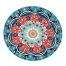 2pcs Polyester Backing Waterproof Tablecloth Round Table Cover Cloth 120/150cm