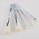 White Fiber Bright Transparent Crystal Diamond Makeup Brush Blush Foundatio