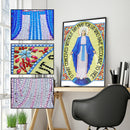 5D DIY Special Shaped Diamond Painting Religious Cross Stitch Mosaic Kit