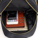Women Large Capacity Backpack Preppy Nylon Solid Shoulder Travel Schoolbags