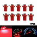 10X LED T5 B8.5D 5050 1SMD Dashboard Dash Gauge Instrument Interior Light Bulbs
