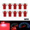 10X LED T5 B8.5D 5050 1SMD Dashboard Dash Gauge Instrument Interior Light Bulbs