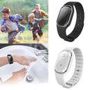 Physical Ultrasonic Electronic Mosquito Repellent Bracelet White + Black