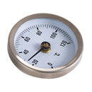 Pipe Thermometer Temperature Gauge w/ Clip-On Spring 0-120â„ƒ 63mm Dial Dia