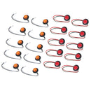 20 Mini 3/4" Red&Amber LED Marker Bullet Lights Lamp for Truck Trailer Bus