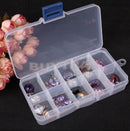 10 Slots Storage Box Adjustable Jewelry Novelty  Chic Craft Organizer Beads  LJ