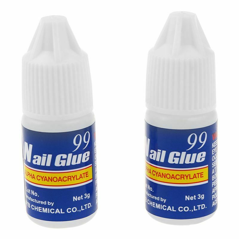 20 x 3g Professional Nail Art Glue Decoration Tips Manicure B7X6