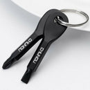 2 Keys Stainless Keychain Pocket Screwdriver Tool Set EDC Outdoor MultifunctASE