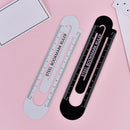 1X 12cm steel ruler metal ruler Metal bookmarks SchoolSuppliesDrawingPaintingLJ