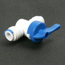 1/4'' Inline Ball Valve Quick Connect Shut Off for RO Water Reverse Osmosis ATLJ