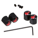 4pcs/Set Wheel Tyre Tire Valve Stems Air Dust Cover Screw Caps Car Accessories