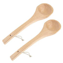 2x 15inch Long Sauna Water Dipper Ladle, Wooden Handle, Sauna Accessories