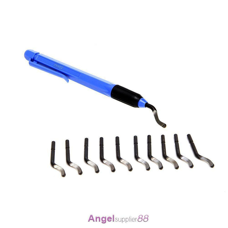 1PC Premium NOGA Burr Handle With 10 Blades BS1010 Deburring Tool US STOCK
