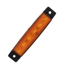 10Pcs Amber 24V 6 LED Side Marker Indicators Lights Lamp Car Truck Trailer Bus