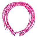 10 PCS girl women hair accessory plastic headband 4mm Rose Red G9D9