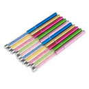 10 Pieces Rhinestone Handle Eyes Makeup Tool Eyelashes Mascara Comestics Brushes