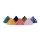 7 Pcs/lot Random Multi-color Chakra Pyramid Stone Set Crystal Healing Chakra Se-