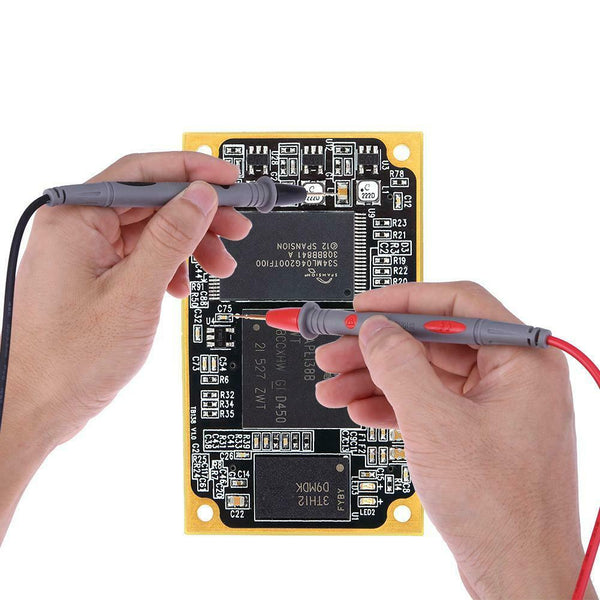 2pcs Universal Digital Multimeter Lead Probe Test Pen+2pcs Crocodile Clips A#S