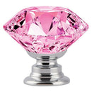 10 Pcs Crystal Glass Cabinet Knobs 30Mm Diamond Shape Drawer Kitchen Cabine N1Y2