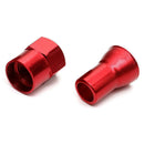 4x Aluminium Car Tire Wheel Tyre Valve Stems Hex Caps+Sleeve Covers Accessories