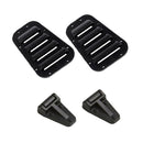 Black Intake Grille Cover & Engine Cover Hinge 4x for 1/10 TRX-4 RC Car Buggy