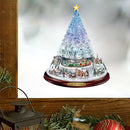 Christmas Tree Glass Showcase Waterproof Wall Crystal Window Stickers (A)