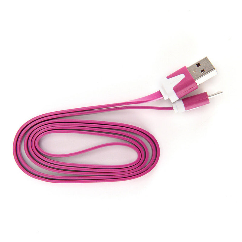 V8 Noodle Data Line Universal Andrews Smartphone Micro USB Charging Line Hot OZ