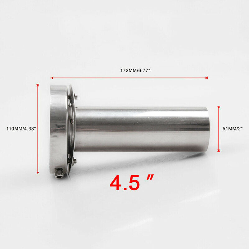 Silencer Exhaust Muffler Car Universal 3.5/4/4.5" Insert Adjustable Round Tip