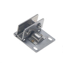 Stainless Double Clamp Shower Hinges 180 Degree Glass Door Cabinet Kitchen MO