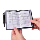 Soccer Referee Red Yellow Card Record Referee Tool Leather Case Pen Notebook BX