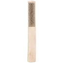 8" Length 6 Rows Brass Bristle Wood Handle Wire Scratch Brush N7B7