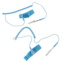 2Pcs Anti-Static Wrist Straps With Grounding Wire And Alligator Clip, Blue