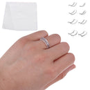 1Set Universal 8Sizes Silicone Invisible Ring Size Adjuster Reducer Ring Siz Hn