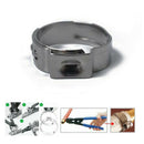 100pcs 5.3-15.3mm Car Vehicle Single Ear Stainless Steel Hose Clamps O-Clips Kit