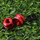 1 Pair Bike Tire Law Mouth Nut Tire Inner Tube Valve Nut Replacement Red