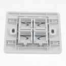4x RJ45 RJ11 Wall Socket For Dual Band Ethernet Faceplate 4 Ports With Keys