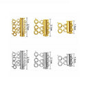 6x Slide Clasps 2 Strand Clasp Tube Slide Clasp 3